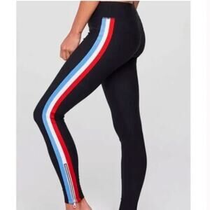 Spiritual Gangster red white and blue side stripe legging Women's  Size M